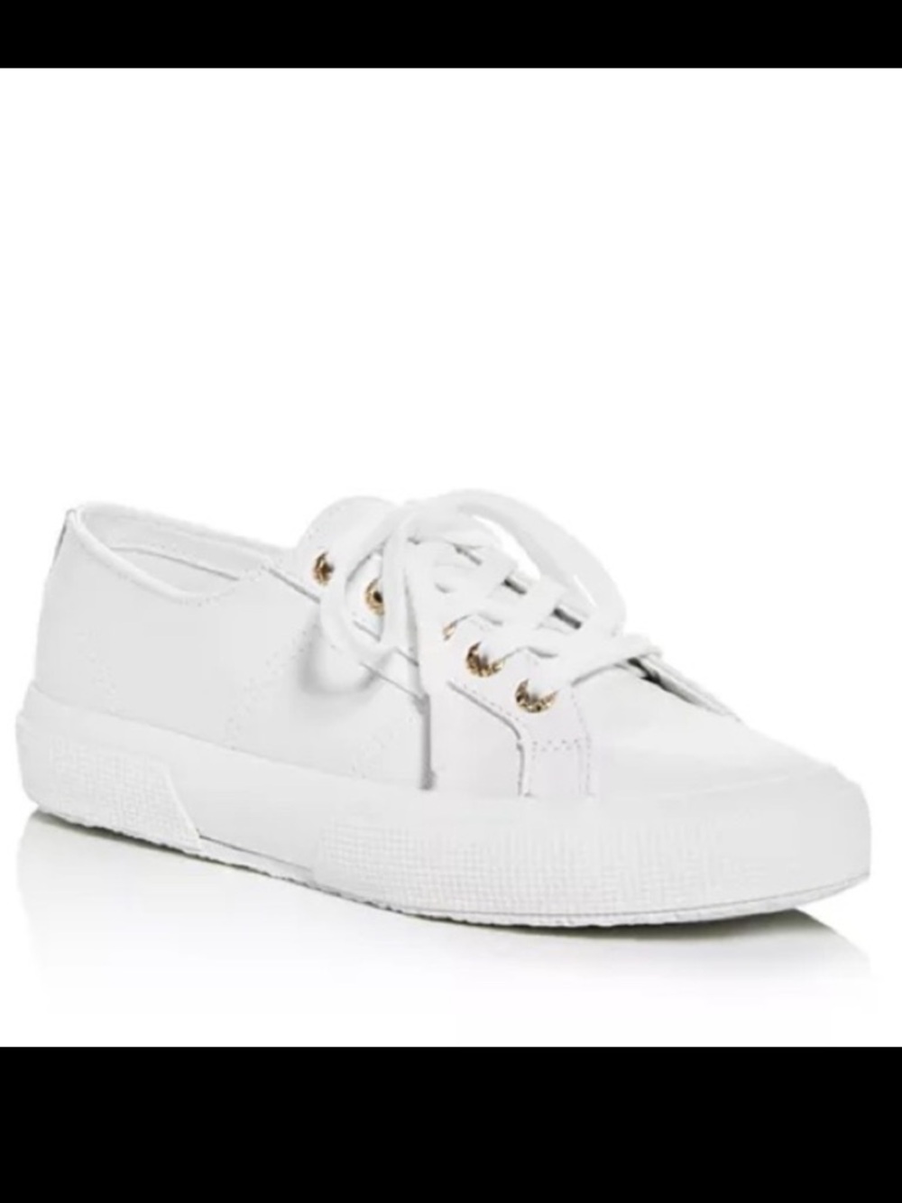 Superga 2750‎ leather low top Women's White leather Sneakers size 9.5